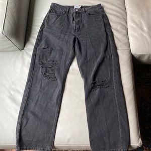 Princess Polly Ripped Black Jeans